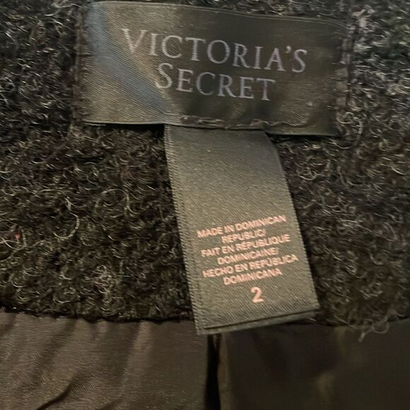 Victoria’s Secret Gray Removable Fur Collar Coat - Picture 9 of 11